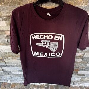 Maroon 'Hecho en Mexico' T-Shirt
New no tags